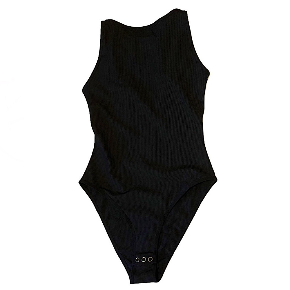 TopShop Black Leotard Jumpsuit